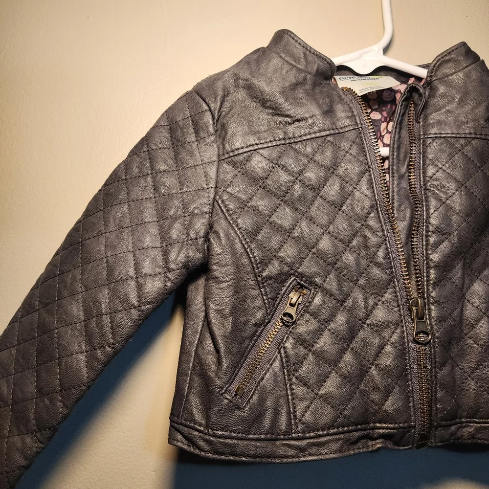 Children's Quilted Gray‎ Jacket Genuine Kids 18M